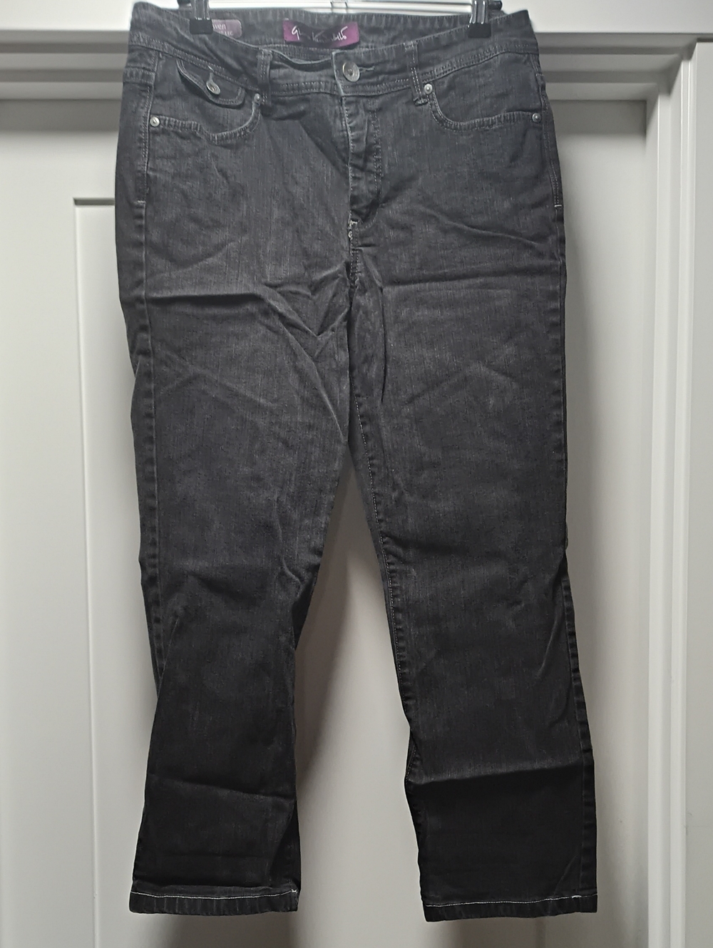 Gloria Vanderbilt Charcoal Straight Leg Pants